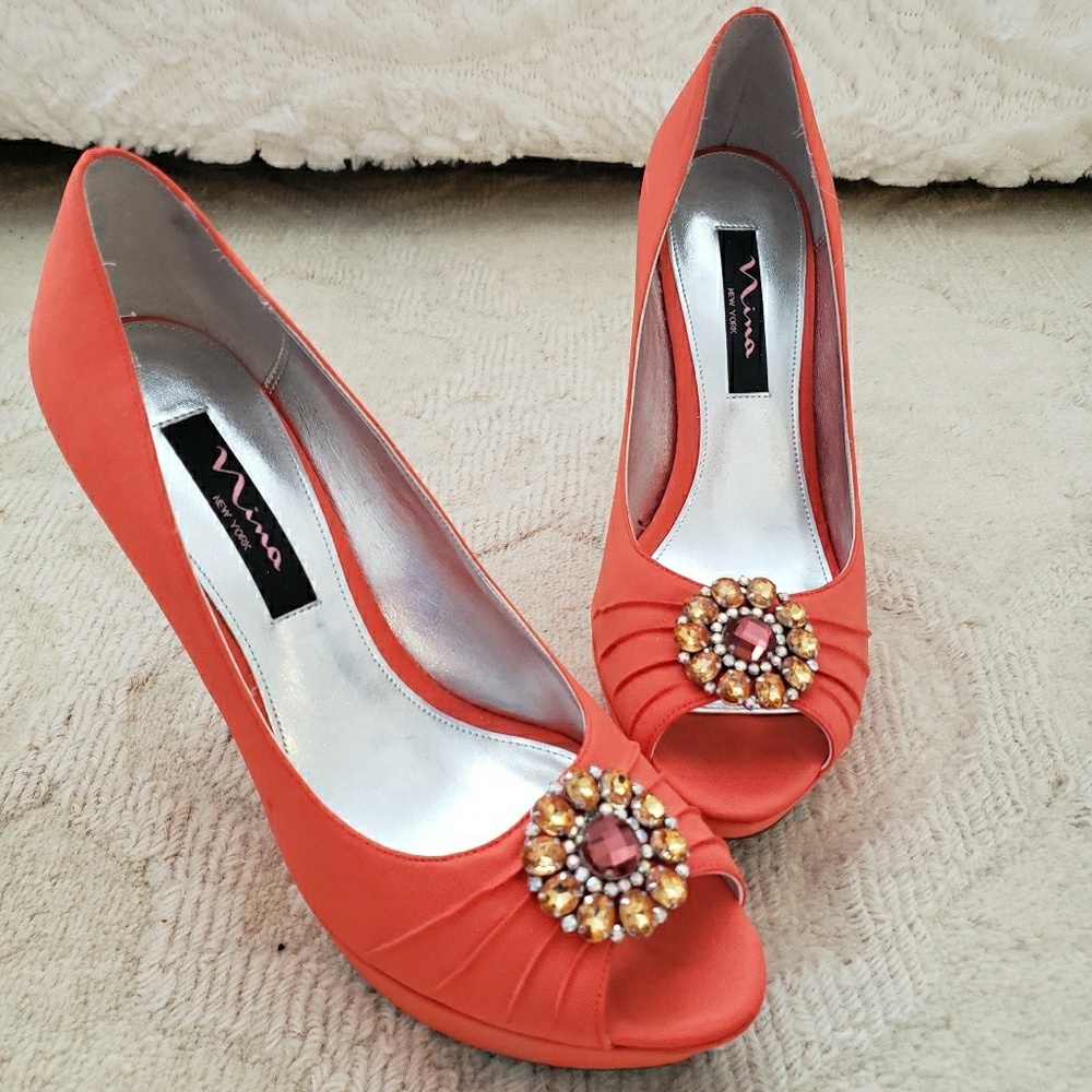 Nina Satin Heels